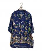 POLO RALPH LAURENポロ・ラルフローレン）の古着「CALDWELL オープンカラーシャツ」｜ネイビー