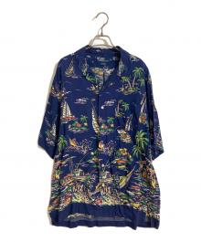 POLO RALPH LAUREN（ポロ・ラルフローレン）の古着「CALDWELL オープンカラーシャツ」｜ネイビー