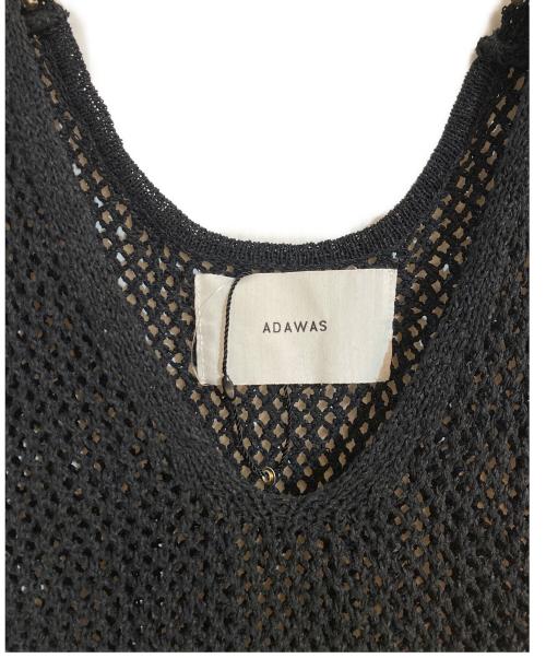 ADAWAS（アダワス）ADAWAS (アダワス) フリンジメッシュベスト ブラック サイズ:FREEの古着・服飾アイテム