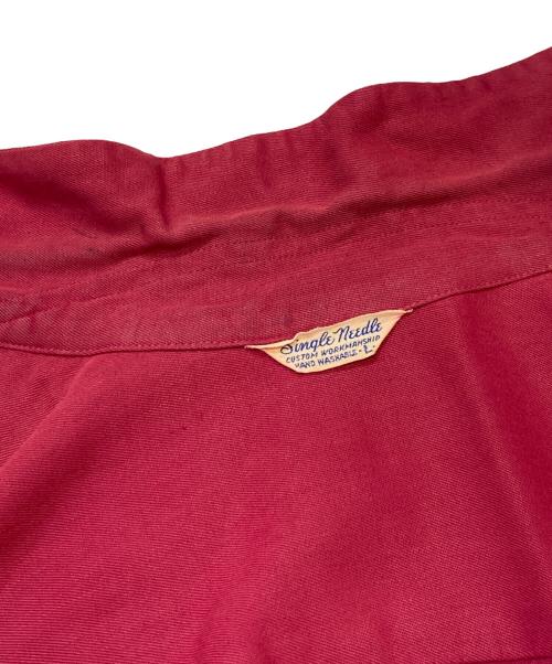 single needle（シングルニードルズ）single needle (シングルニードルズ) ヴィンテージレーヨンオープンカラーシャツ レッド サイズ:Ｌの古着・服飾アイテム