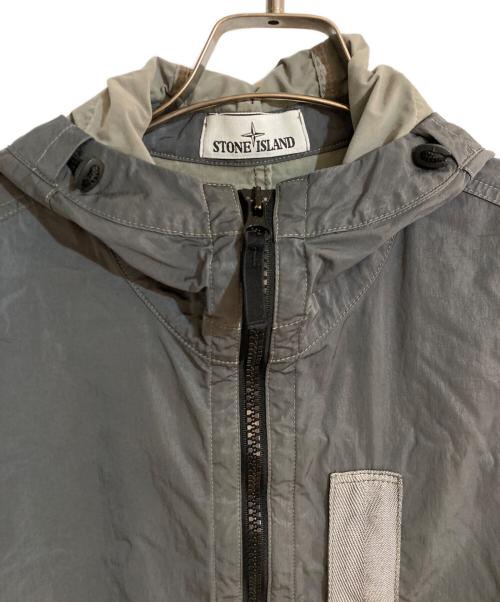 STONE ISLAND（ストーンアイランド）STONE ISLAND (ストーンアイランド) Metal Flock Hooded Jacket/メタル フロック フーデッド ジャケット グリーン サイズ:Sの古着・服飾アイテム