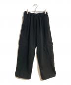 YDOTワイドット）の古着「LOOSE FIT AIR VENT TECH PANTS」｜ブラック