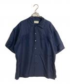 beautiful people×THE TOKYOビューティフルピープル×ザトーキョー）の古着「別注 silk s/s suka shirt」｜ネイビー
