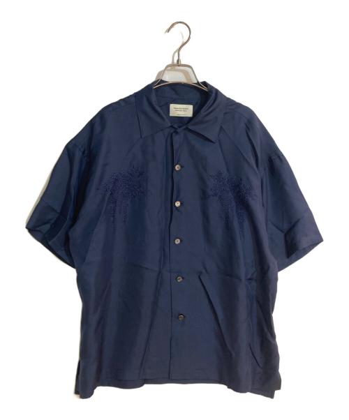 beautiful people（ビューティフルピープル）beautiful people (ビューティフルピープル) THE TOKYO (ザトーキョー) 別注 silk s/s suka shirt ネイビー サイズ:40の古着・服飾アイテム