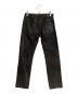 DIOR HOMME (ディオール オム) 07AW ラスター-コーティング加工 デニム パンツ ブラック サイズ:W27：20000円