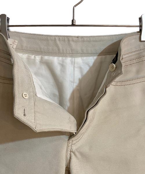 LOUIS VUITTON（ルイ ヴィトン）LOUIS VUITTON (ルイ ヴィトン) ピッグスキンレザーパンツ ベージュ サイズ:36の古着・服飾アイテム