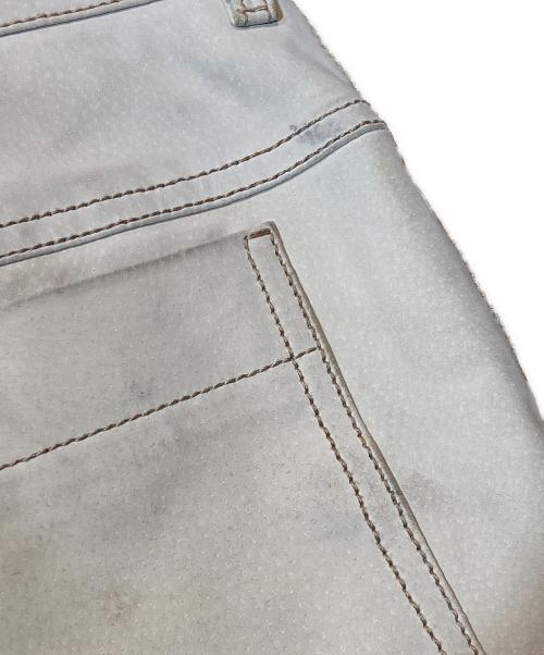 LOUIS VUITTON（ルイ ヴィトン）LOUIS VUITTON (ルイ ヴィトン) ピッグスキンレザーパンツ ベージュ サイズ:36の古着・服飾アイテム