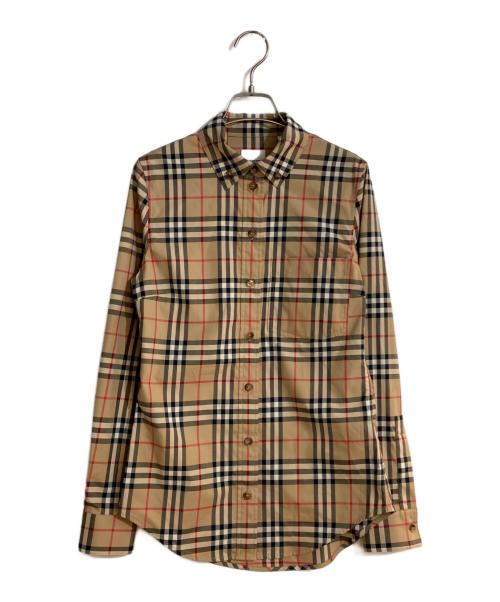 BURBERRY LONDON ENGLAND（バーバリー ロンドン イングランド）BURBERRY LONDON ENGLAND (バーバリー ロンドン イングランド) クラシックノバチェックシャツ ブラウン サイズ:36の古着・服飾アイテム
