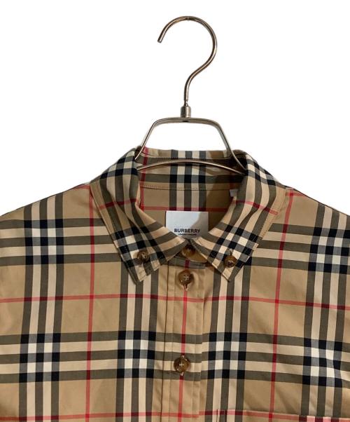 BURBERRY LONDON ENGLAND（バーバリー ロンドン イングランド）BURBERRY LONDON ENGLAND (バーバリー ロンドン イングランド) クラシックノバチェックシャツ ブラウン サイズ:36の古着・服飾アイテム