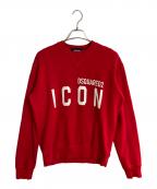 DSQUARED2ディースクエアード）の古着「Be ICON Cool Sweatshirt」｜レッド