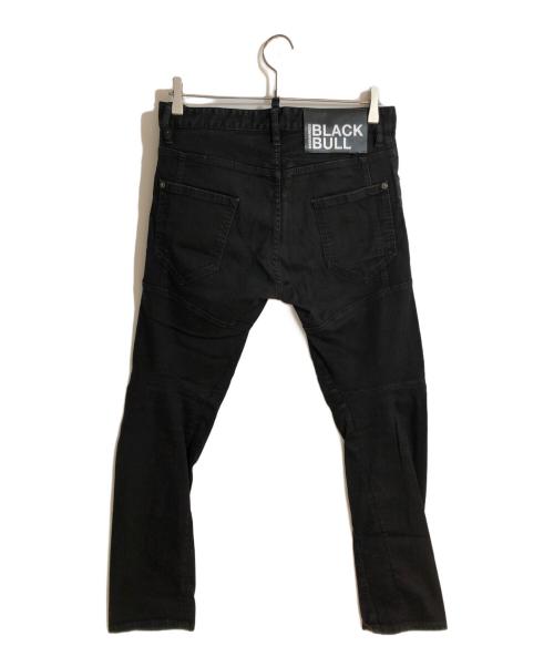 DSQUARED2（ディースクエアード）DSQUARED2 (ディースクエアード) Black Bull Tidy Biker Denim Jeans ブラック サイズ:Mの古着・服飾アイテム