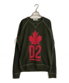 DSQUARED2（ディースクエアード）の古着「クルーネックスウェット」｜グリーン