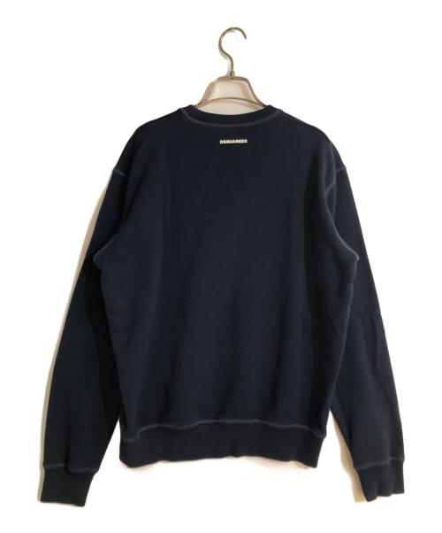 DSQUARED2（ディースクエアード）DSQUARED2 (ディースクエアード) スペル アウト スウェットシャツ ネイビー サイズ:Sの古着・服飾アイテム