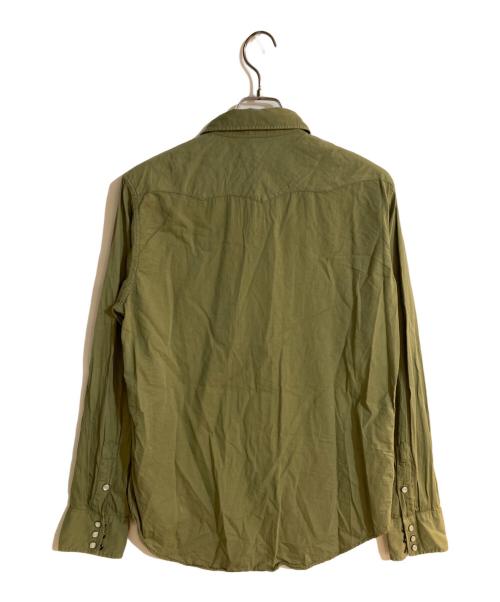RRL（ダブルアールエル）RRL (ダブルアールエル) Buffalo Western Shirt/ バッファロー ウエスタン シャツ グリーン サイズ:Mの古着・服飾アイテム