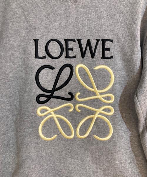 LOEWE（ロエベ）LOEWE (ロエベ) ト アナグラムロゴ刺繍スウェットシャツ グレー サイズ:Sの古着・服飾アイテム
