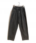 DIESELディーゼル）の古着「d-consias スタッズバルーンデニムパンツ」｜ブラック