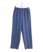 mizuiro-indミズイロインド）の古着「イージーワイドテーパードパンツ」｜スカイブルー