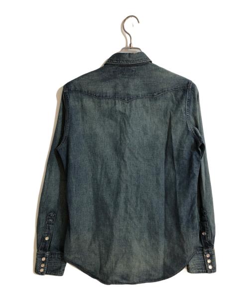 RRL（ダブルアールエル）RRL (ダブルアールエル) コンチョボタンデニムウエスタンシャツ インディゴ サイズ:Sの古着・服飾アイテム