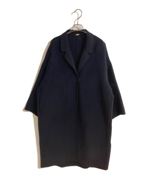 MUSE de Deuxieme Classe（ミューズ ドゥーズィエム クラス）MUSE de Deuxieme Classe (ミューズ ドゥーズィエム クラス) ウールアンゴラリバーコート ネイビー サイズ:FREEの古着・服飾アイテム