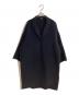 MUSE de Deuxieme Classe（ミューズ ドゥーズィエム クラス）の古着「ウールアンゴラリバーコート」｜ネイビー
