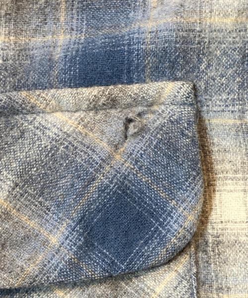 PENDLETON（ペンドルトン）PENDLETON (ペンドルトン) オープンカラーウールシャツ ブルー サイズ:Lの古着・服飾アイテム