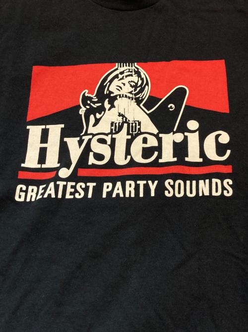 Hysteric Glamour（ヒステリックグラマー）Hysteric Glamour (ヒステリックグラマー) GREATEST PARTY SOUNDS T ブラック サイズ:Mの古着・服飾アイテム
