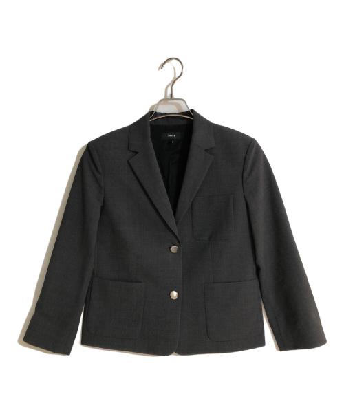 theory（セオリー）theory (セオリー) Traceable Wool Shrkn Patch PKT グレー サイズ:２の古着・服飾アイテム