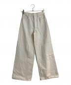 theoryセオリー）の古着「NATURAL DENIM HW WIDE JEAN」｜ベージュ