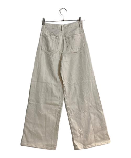 theory（セオリー）theory (セオリー) NATURAL DENIM HW WIDE JEAN ベージュ サイズ:24の古着・服飾アイテム