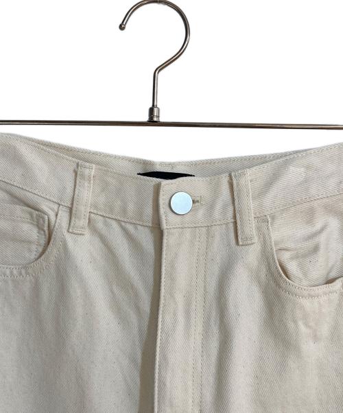 theory（セオリー）theory (セオリー) NATURAL DENIM HW WIDE JEAN ベージュ サイズ:24の古着・服飾アイテム