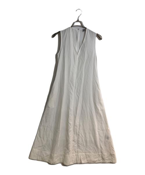 toteme（トーテム）toteme (トーテム) リネン×リヨセル ノースリーブワンピース ホワイト サイズ:Sの古着・服飾アイテム