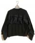 RED VALENTINO（レッドヴァレンティノ）の古着「Ruffled Detail Topクルーネックスウェット」｜ブラック
