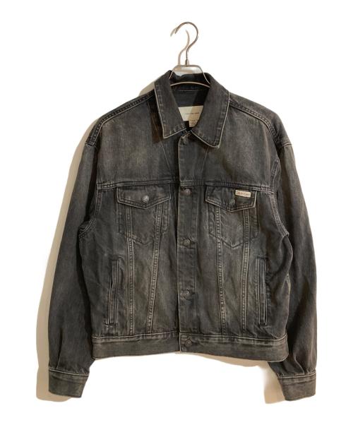 Calvin Klein Jeans（カルバンクラインジーンズ）Calvin Klein Jeans (カルバンクラインジーンズ) 90s ブラックデニムトラッカージャケット ブラック サイズ:Sの古着・服飾アイテム