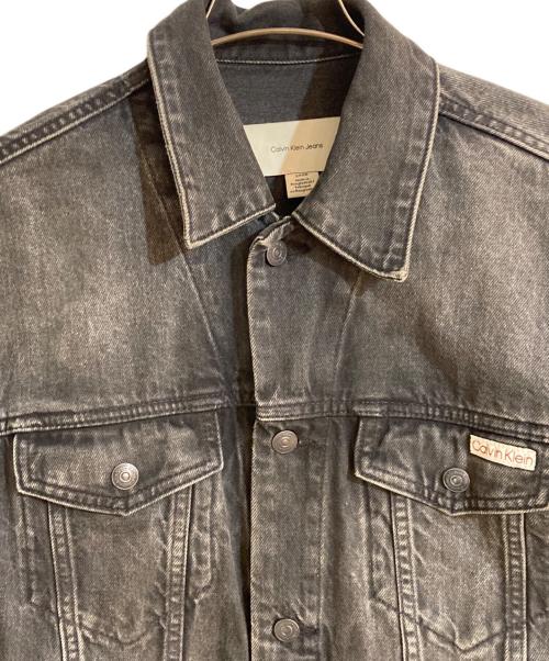 Calvin Klein Jeans（カルバンクラインジーンズ）Calvin Klein Jeans (カルバンクラインジーンズ) 90s ブラックデニムトラッカージャケット ブラック サイズ:Sの古着・服飾アイテム