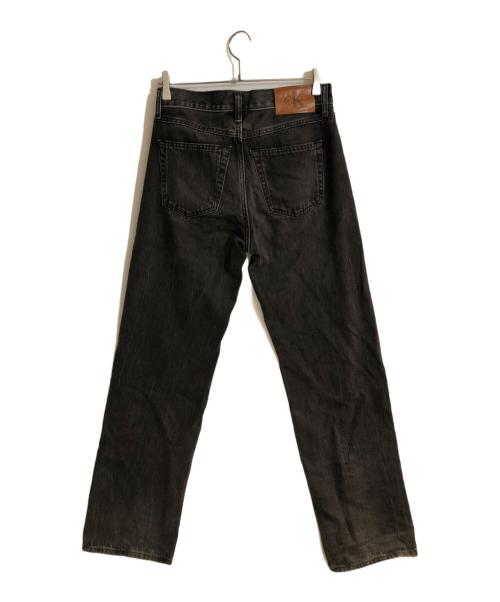 Calvin Klein（カルバンクライン）Calvin Klein (カルバンクライン) 90s ストレートブラックジーンズ ブラック サイズ:W28×L32の古着・服飾アイテム