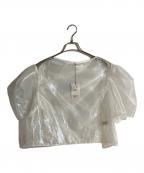 LOEFFロエフ）の古着「JELLYFISH プルオーバー ブラウス」｜ホワイト