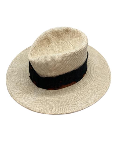 MAISON MICHEL（メゾンミッシェル）MAISON MICHEL (メゾンミッシェル) ストローハット ベージュの古着・服飾アイテム