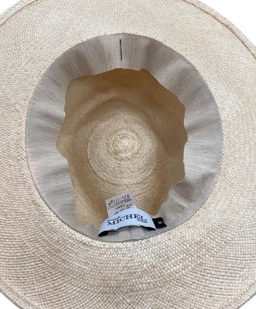 MAISON MICHEL（メゾンミッシェル）MAISON MICHEL (メゾンミッシェル) ストローハット ベージュの古着・服飾アイテム