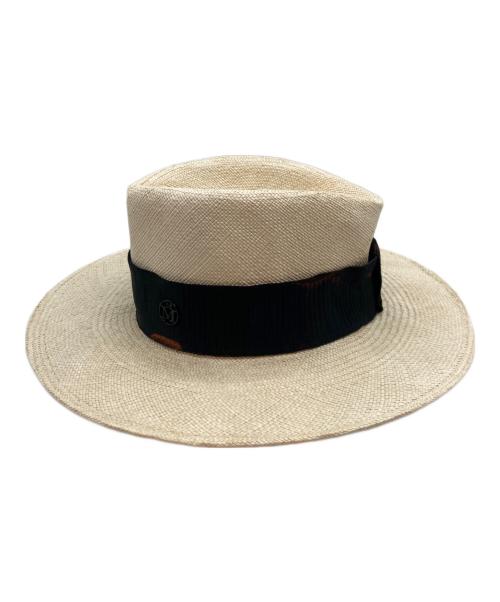 MAISON MICHEL（メゾンミッシェル）MAISON MICHEL (メゾンミッシェル) ストローハット ベージュの古着・服飾アイテム