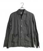 MARIA SANTANGELOマリア サンタンジェロ）の古着「MARCELLO リネン シャツ ジャケット」｜グレー
