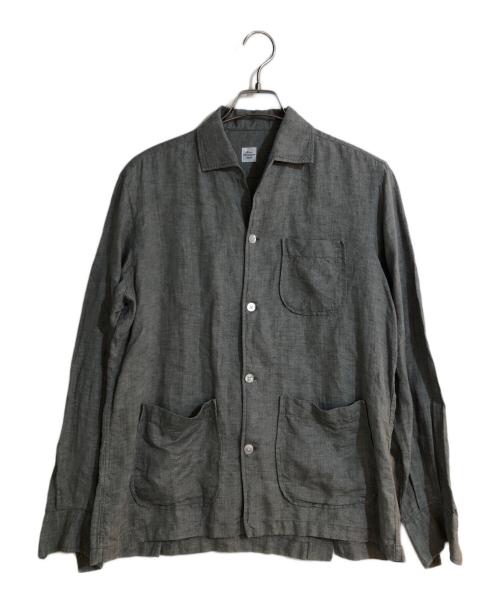 MARIA SANTANGELO（マリア サンタンジェロ）MARIA SANTANGELO (マリア サンタンジェロ) MARCELLO リネン シャツ ジャケット グレー サイズ:Ｌの古着・服飾アイテム