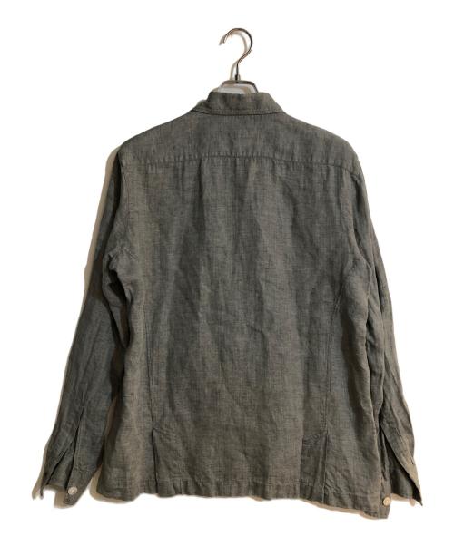 MARIA SANTANGELO（マリア サンタンジェロ）MARIA SANTANGELO (マリア サンタンジェロ) MARCELLO リネン シャツ ジャケット グレー サイズ:Ｌの古着・服飾アイテム