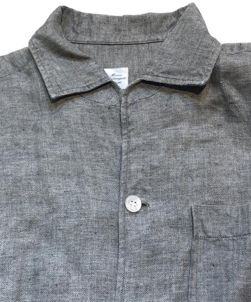 MARIA SANTANGELO（マリア サンタンジェロ）MARIA SANTANGELO (マリア サンタンジェロ) MARCELLO リネン シャツ ジャケット グレー サイズ:Ｌの古着・服飾アイテム