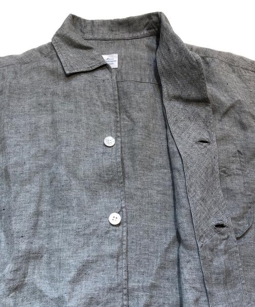 MARIA SANTANGELO（マリア サンタンジェロ）MARIA SANTANGELO (マリア サンタンジェロ) MARCELLO リネン シャツ ジャケット グレー サイズ:Ｌの古着・服飾アイテム