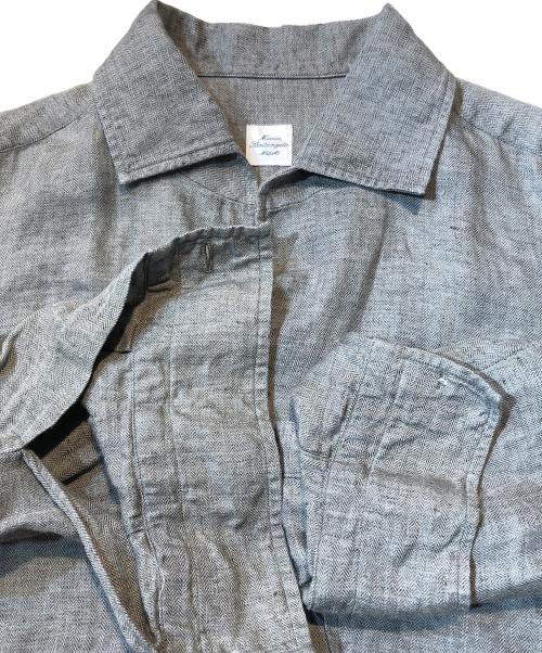 MARIA SANTANGELO（マリア サンタンジェロ）MARIA SANTANGELO (マリア サンタンジェロ) MARCELLO リネン シャツ ジャケット グレー サイズ:Ｌの古着・服飾アイテム