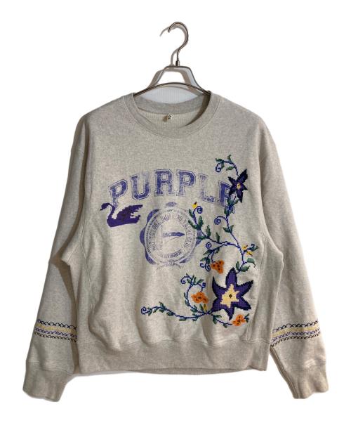 KHOKI（コッキ）KHOKI (コッキ) Cross-stitch sweat shirt グレー サイズ:3の古着・服飾アイテム