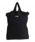 NKNIT（ンニット）の古着「fringe knit big bag」｜ネイビー