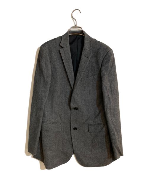 BURBERRY BLACK LABEL（バーバリーブラックレーベル）BURBERRY BLACK LABEL (バーバリーブラックレーベル) ツイードテーラードジャケット グレー サイズ:Mの古着・服飾アイテム