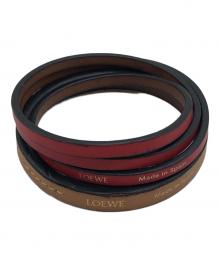 LOEWE（ロエベ）の古着「ダブルバングルセット」｜レッド×ブラウン