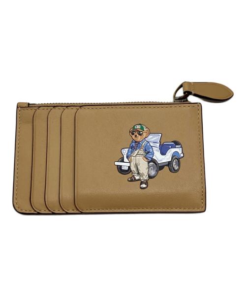 POLO RALPH LAUREN（ポロ・ラルフローレン）POLO RALPH LAUREN (ポロ・ラルフローレン) ポロベアプリントカードケース ブラウンの古着・服飾アイテム